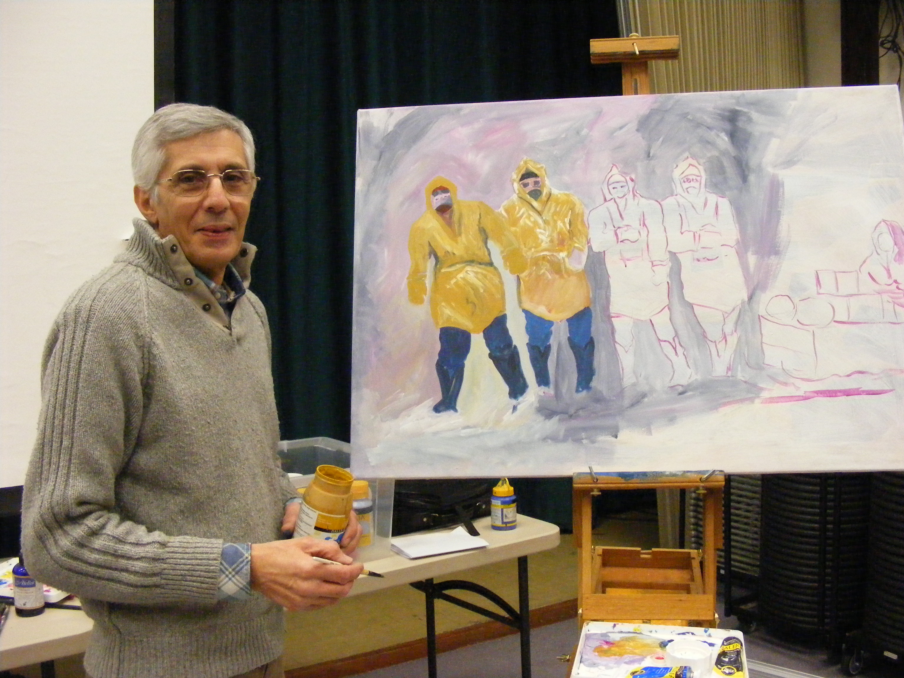 Charles Bezzina Painting Demonstration Charnwood Painting and Drawing