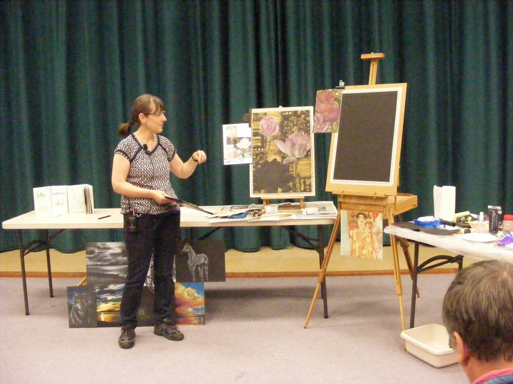 Sue Faulks demo October 2016 charnwood painting club