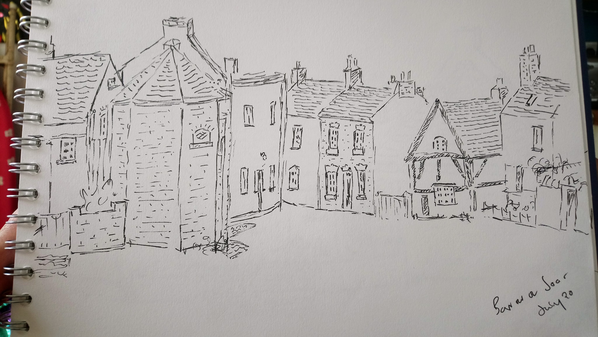 Joy Lockton - Barrow-upon-Soar pen sketch